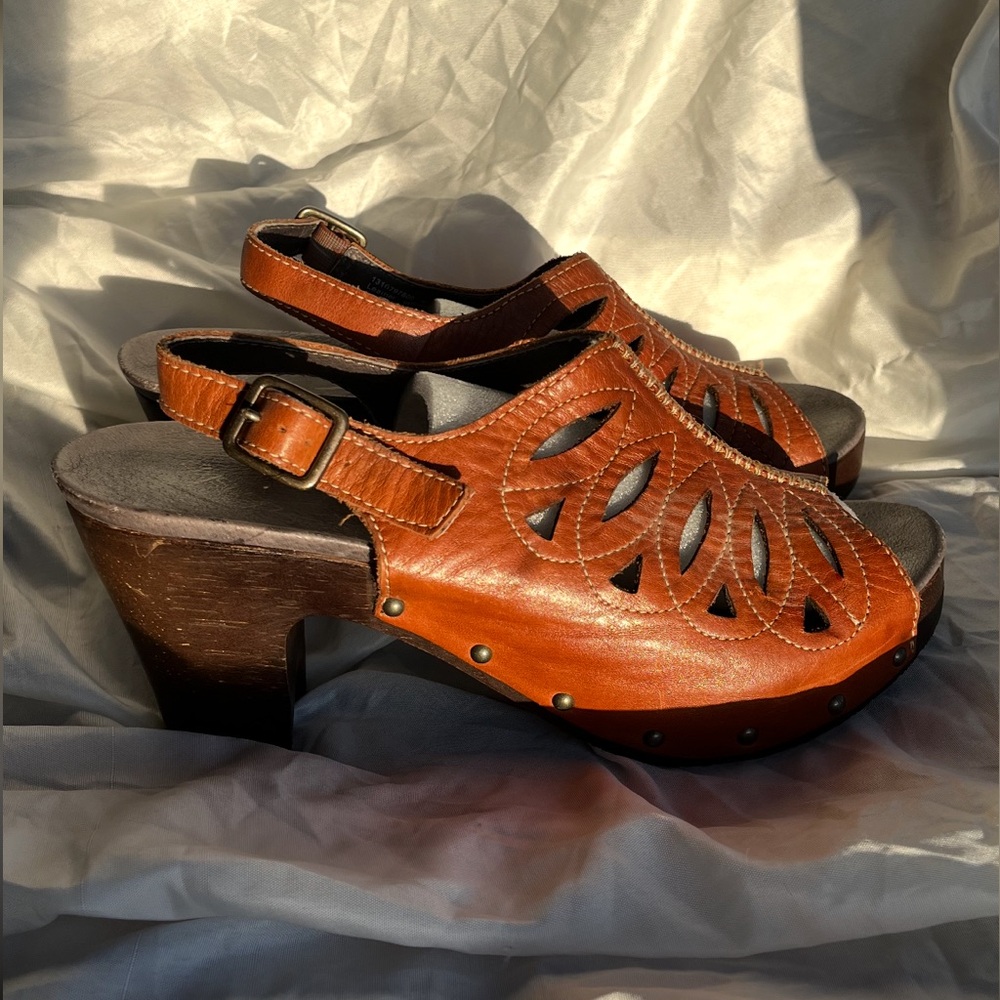 Dansko Rowena Boho Leather Slingback Sandals size 41